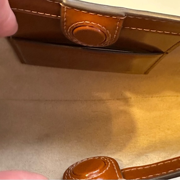 Tory Burch Robinson Spazzolato Convertible Crescent Bag - Dark Sienna - Picture 5 of 7